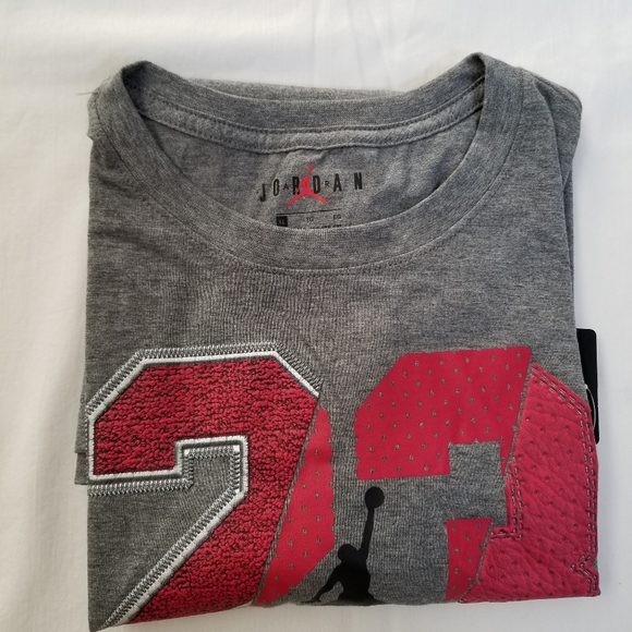 Jordan Boys' 23 Mix Up T-Shirt Size XL (13-15 YRS) carbon heather - Picture 6 of 6